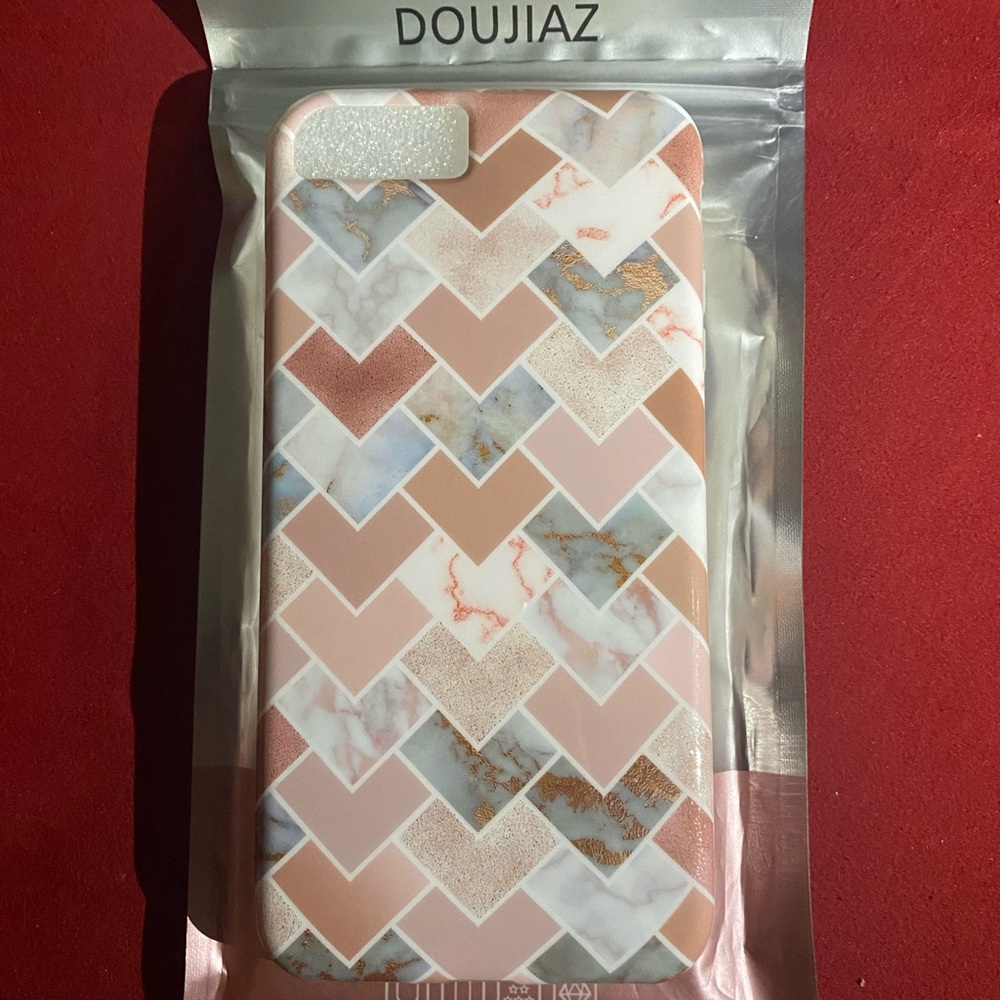 Pink and Gold Geometric Phone Case